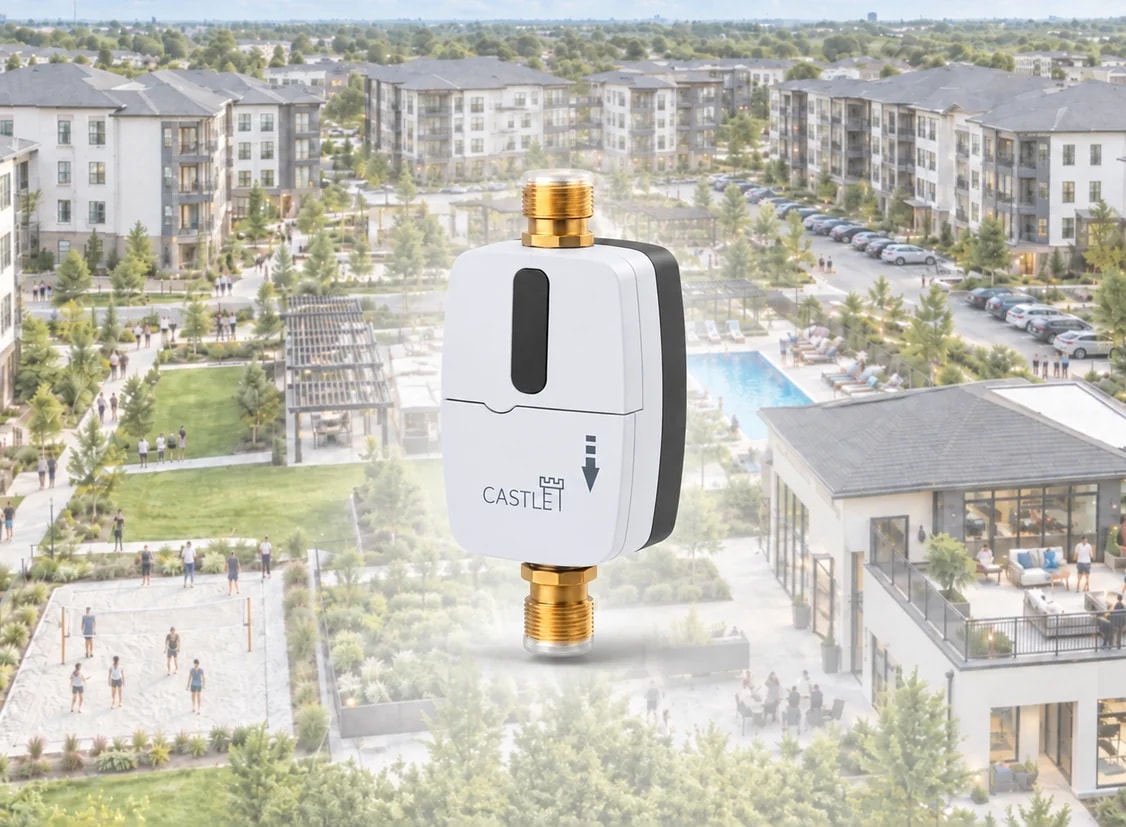 Connected water metering across a residential property